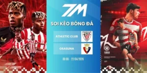 Tỷ lệ kèo Athletic Club vs Osasuna hôm nay ngày 22/04/2026 - La Liga